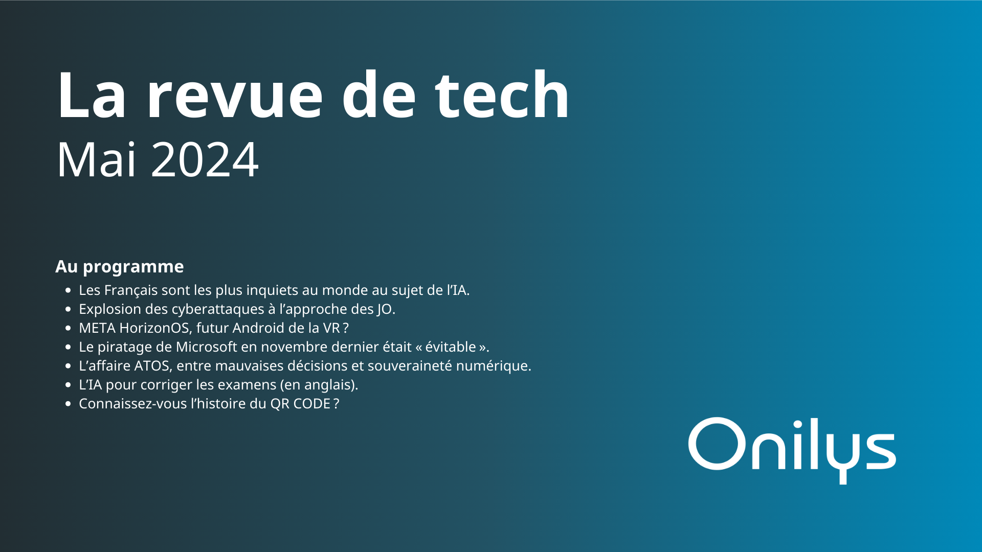 La revue de TECH [MAI 2024]